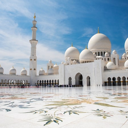 Dubai to Abu Dhabi tour Grand Mosque, Palace Qasr Al Watan & Heritage village