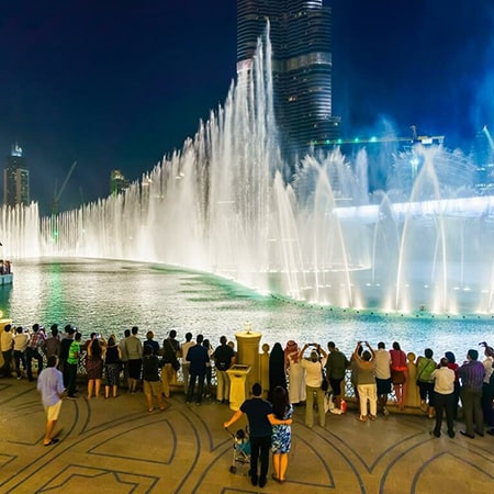 Dubai by Night City Tour with Fountain Show