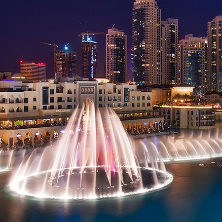 Dubai by Night City Tour with Fountain Show