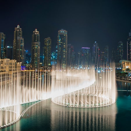 Dubai by Night City Tour with Fountain Show
