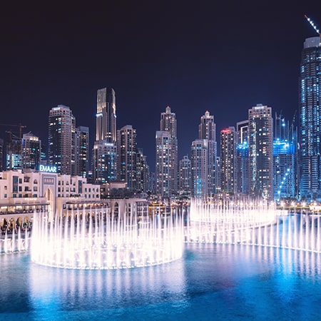 Dubai by Night City Tour with Fountain Show